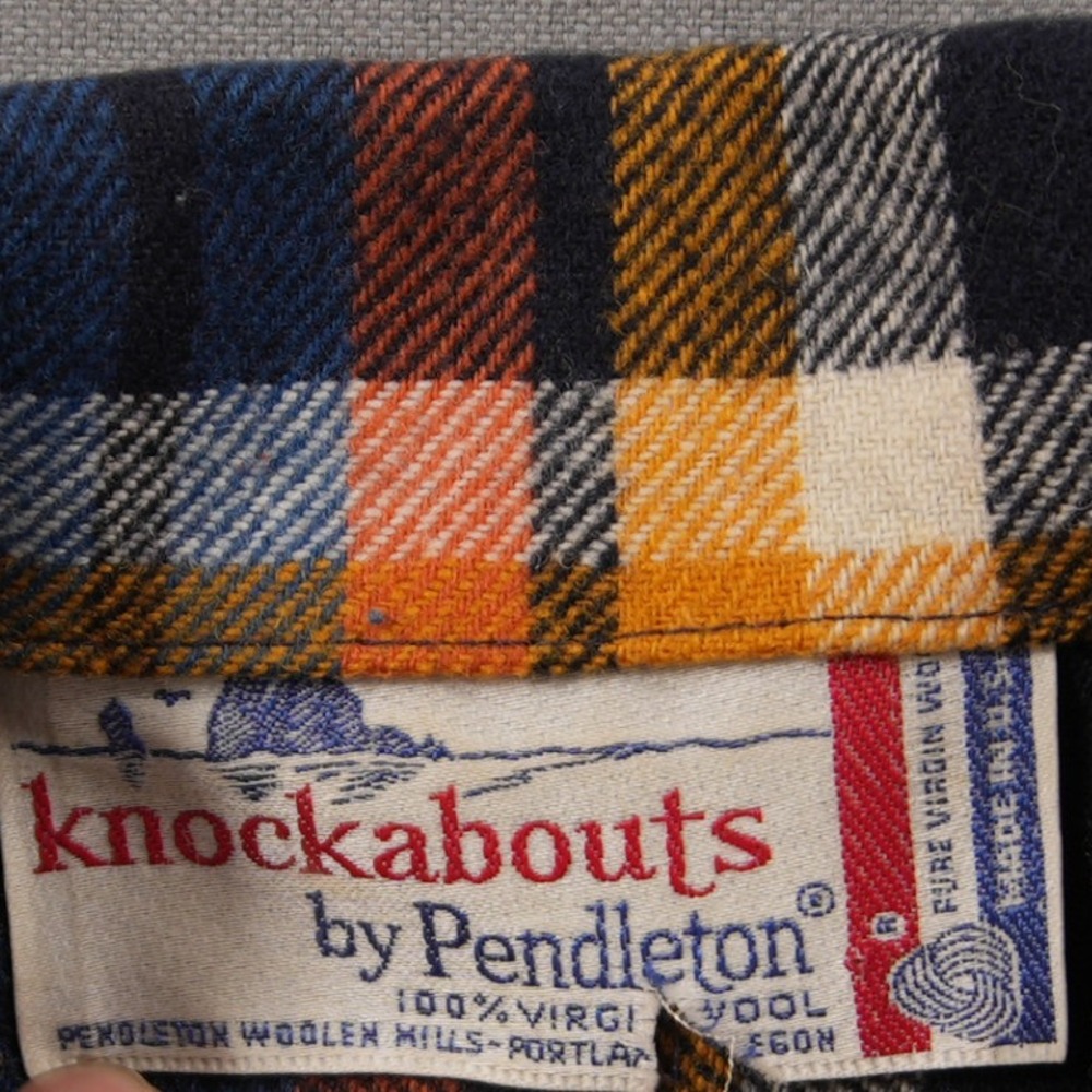 Vintage Pendleton Knockabouts Plaid Wool Women Shirt Jacket Coat M Western Cabin - Picture 5 of 15
